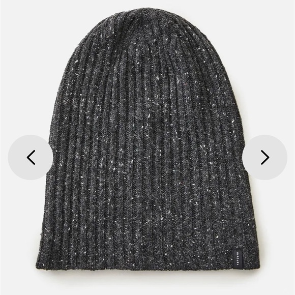 NWT Rip Curl Tomoz Beanie Color Black/Grey speckled one size fits most - Picture 7 of 9